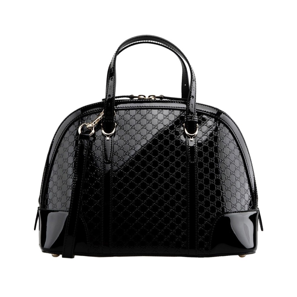 Gucci Guccisima Patent leather Black Handbag Authentic